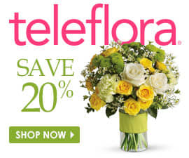 20% off teleflora flowers