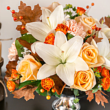 Teleflora’s Harvest Shimmer Centerpiece