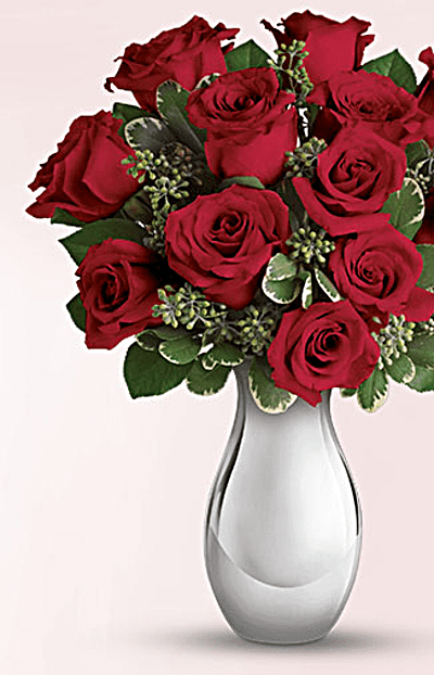 Teleflora's True Romance Bouquet with Red Roses