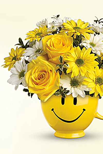 Teleflora's Be Happy Bouquet with Roses