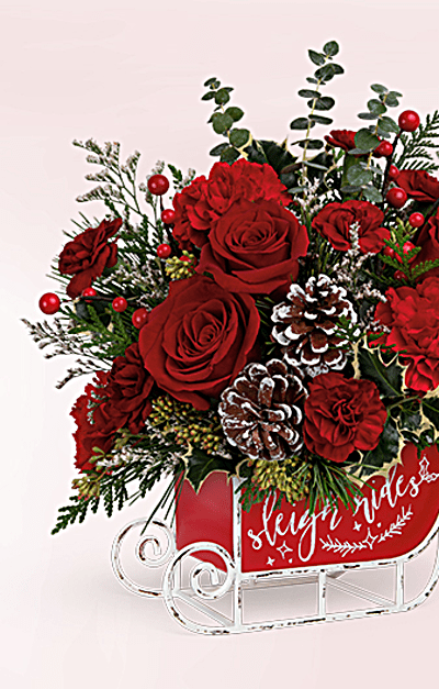 Teleflora's Vintage Sleigh Ride Bouquet