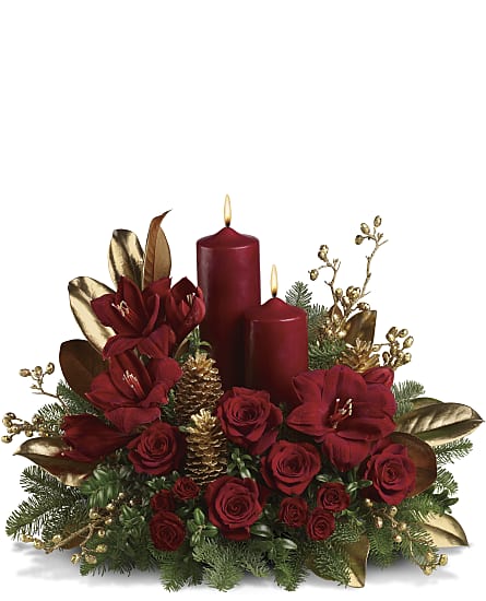 bouquet of christmas flowers