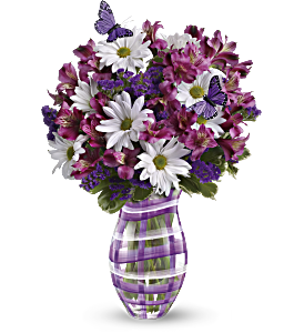 Teleflora's Lavender Plaid Bouquet, picture