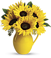 Teleflora's Sunny Day Pitcher of Sun Flowers