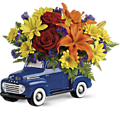 Vintage Ford Pickup Bouquet by Teleflora Flowers