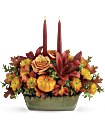 Teleflora's Country Oven Centerpiece Flowers