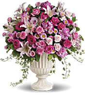 Passionate Pink Garden Arrangement Flowers