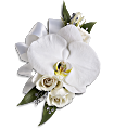 White Orchid and Rose Corsage Flowers