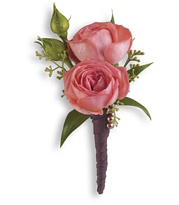 Rose Simplicity Boutonniere Flowers