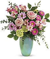 Teleflora's Enamored With Aqua Bouquet Flowers