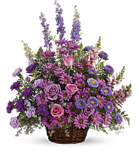 Gracious Lavender Basket, picture