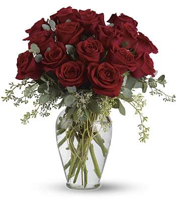Full Heart - 16 Premium Red Roses Flowers