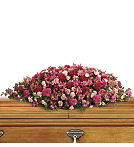 A Life Loved Casket Spray, picture