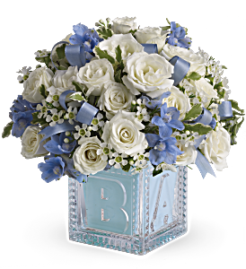 Baby's First Block by Teleflora - Blue, picture