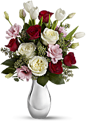 Teleflora's Love Forever Bouquet with Red Roses Flowers