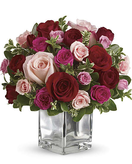 Love Medley Bouquet With Red Roses Flowers Love Medley Bouquet With Red Roses Flower Bouquet