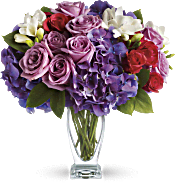 Teleflora's Rhapsody in Purple Flowers