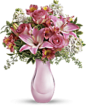 Teleflora's Pink Reflections Bouquet with Roses Flowers
