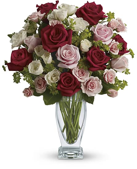 Cupid S Creation With Red Roses Flowers Cupid S Creation With Red Roses Flower Bouquet