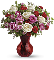 Teleflora's Splendid in Red Bouquet with Roses Flowers