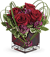 Teleflora's Sweet Thoughts Bouquet with Red Roses Flowers