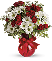 Red White And You Bouquet by Teleflora Flowers