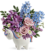 Teleflora's Enchanting Pastels Unicorn Bouquet Flowers