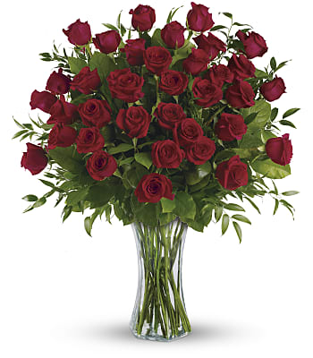 Breathtaking Beauty - 3 Dozen Long Stemmed Roses Flowers