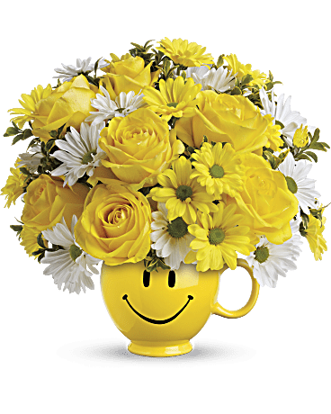 Bouquet Tout sourire avec des roses de Teleflora