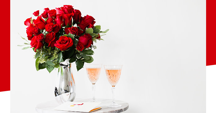 Teleflora's True Romance Bouquet with Red Roses