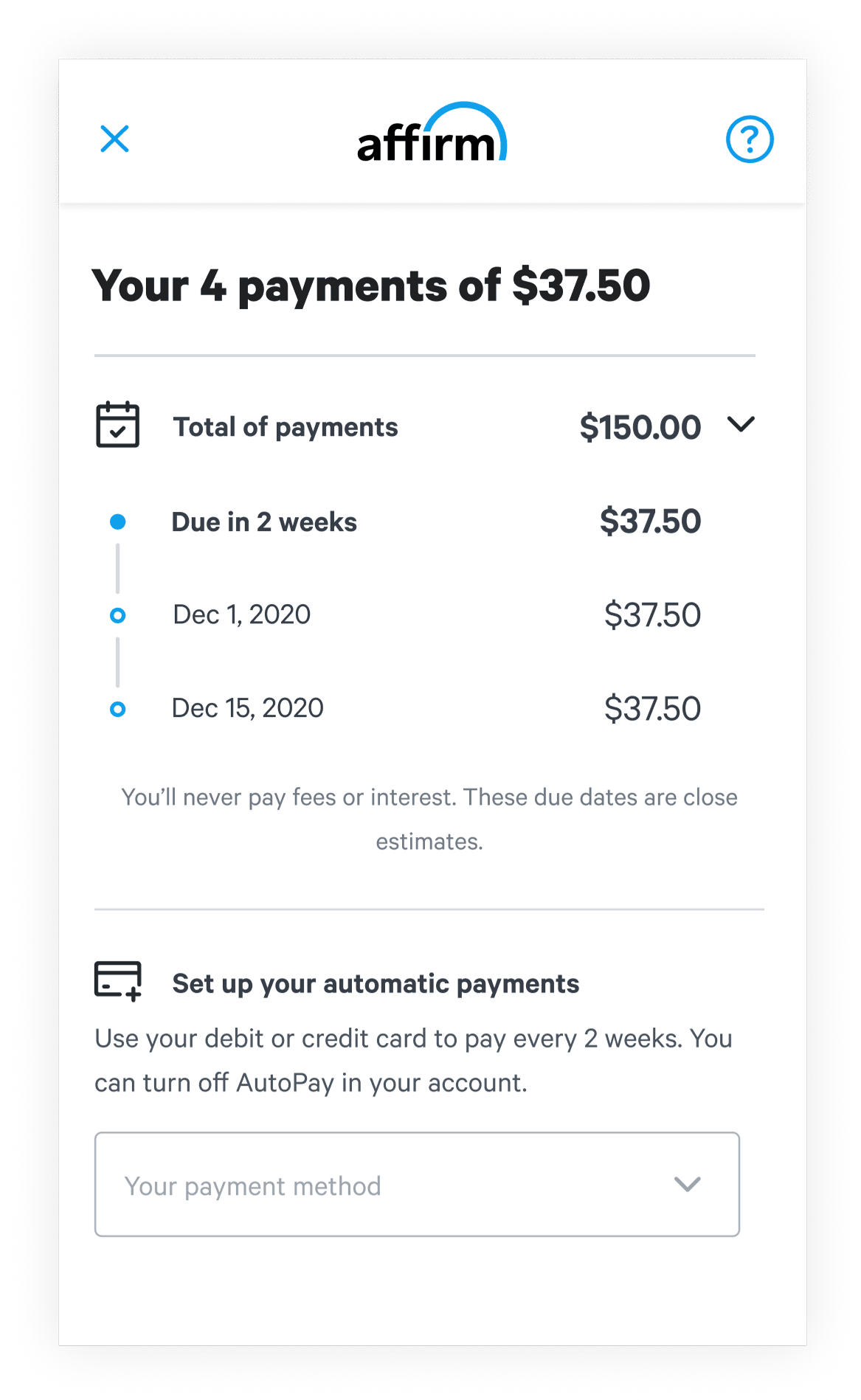 Pay Over Time