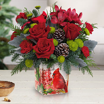 Teleflora's Ode to the Cardinal Bouquet