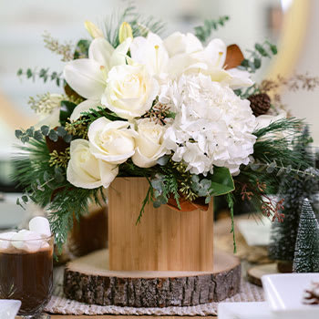 Teleflora's Snowy Woods Bouquet