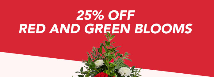 RED AND GREEN BLOOMS