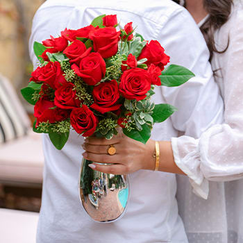 Teleflora's True Romance Bouquet with Red Roses