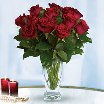 Teleflora's Rose Classique - Dozen Red Roses
