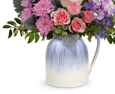 Teleflora's Pour on the Pretty Bouquet