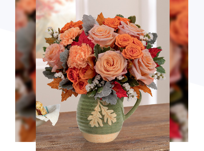 Teleflora's Rosy Autumn Bouquet