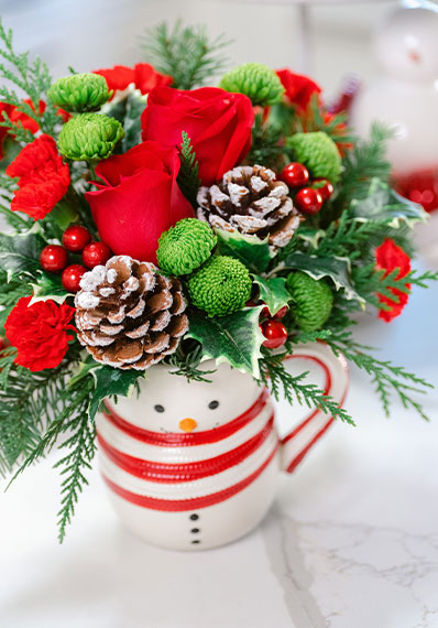 Teleflora's Send A Hug Sweet Frosty Bouquet