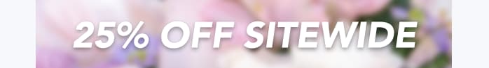 — 25% OFF SITEWIDE —