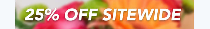- 25% OFF SITEWIDE -
