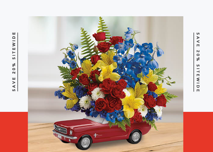 Teleflora's '65 Ford Mustang Bouquet