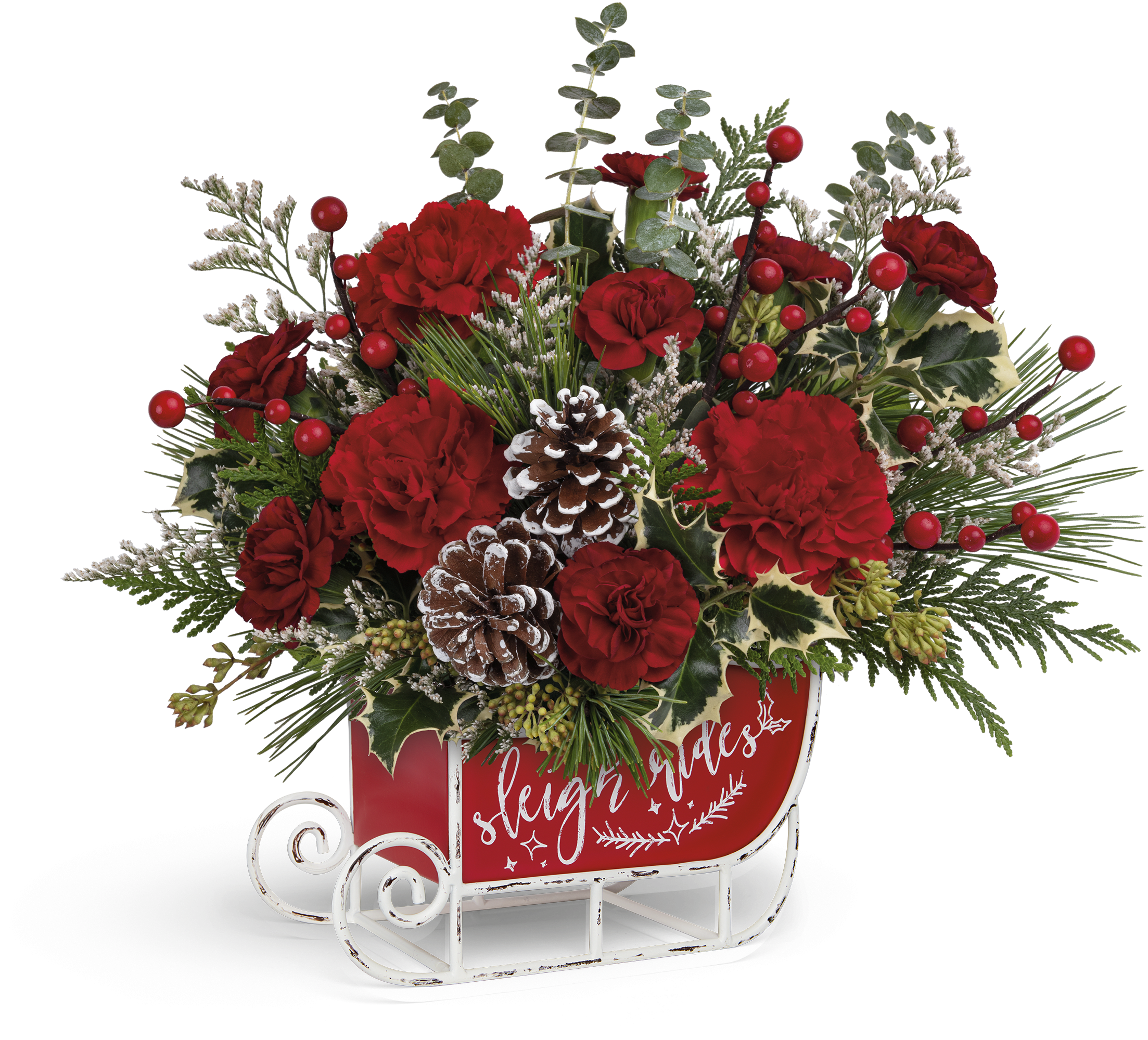 Teleflora's Vintage Sleigh Ride Bouquet