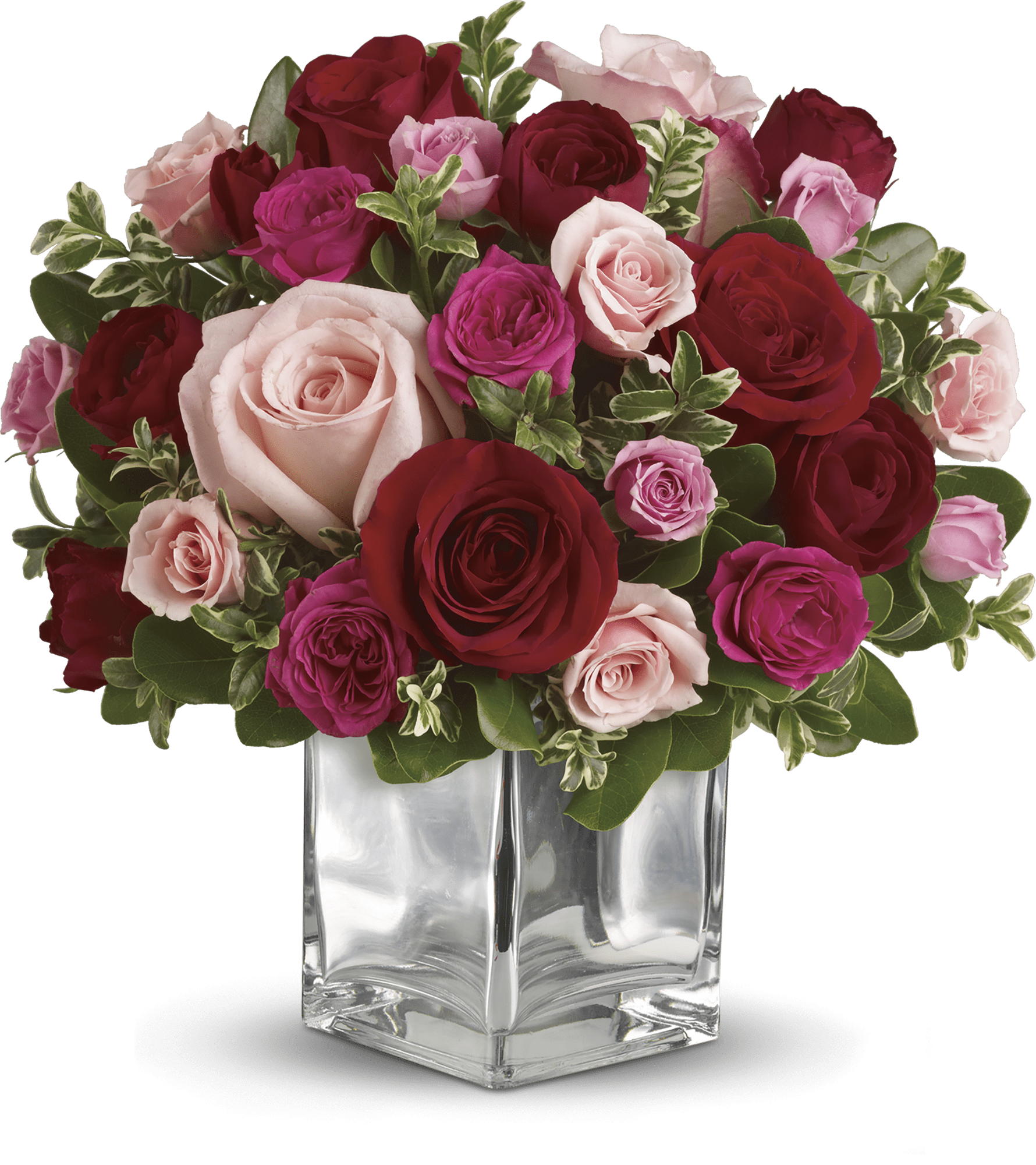 Teleflora's Love Medley Bouquet with Red Roses