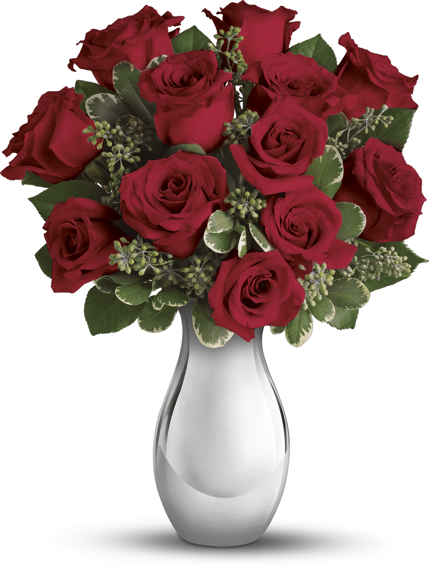 Teleflora's True Romance Bouquet with Red Roses
