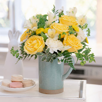 Teleflora's Adored Aqua Bouquet