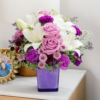 Teleflora's Pleasing Purple Bouquet