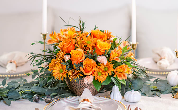 Teleflora's Copper Beauty Centerpiece