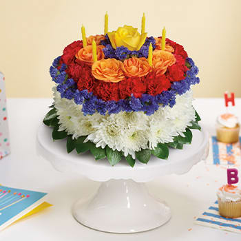 Your Wish Is Granted Birthday Cake Bouquet