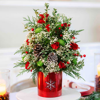 Teleflora's Festive Snowflake Tree